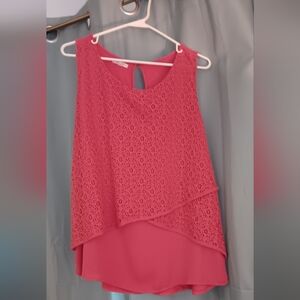 Blouse Maurice Large dressy tank Coral